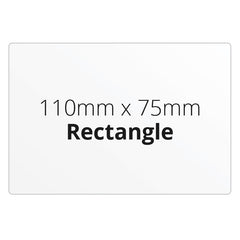 110mm x 75mm Rectangle - Premium Paper - Printed Labels & Stickers