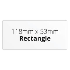 118mm x 53mm Rectangle - Premium Paper - Printed Labels & Stickers