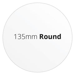 135mm Round - Premium Paper - Printed Labels & Stickers
