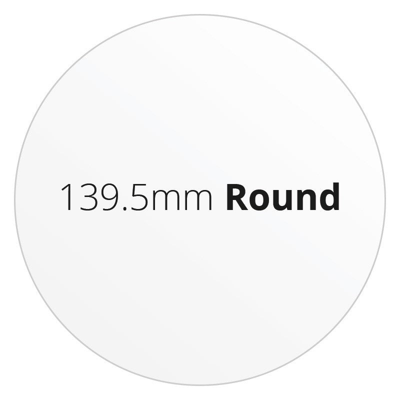 139.5mm Round - Premium Paper - Printed Labels & Stickers - StickerShop