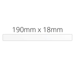 190mm x 18mm Rectangle - Premium Paper - Printed Labels & Stickers