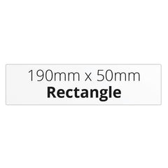 190mm x 50mm Rectangle - Premium Paper - Printed Labels & Stickers