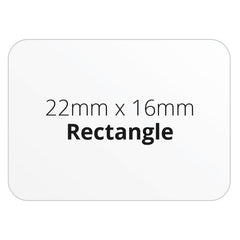 22mm x 16mm Rectangle - Premium Paper - Printed Labels & Stickers