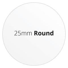 25mm Round - Premium Paper - Printed Labels & Stickers