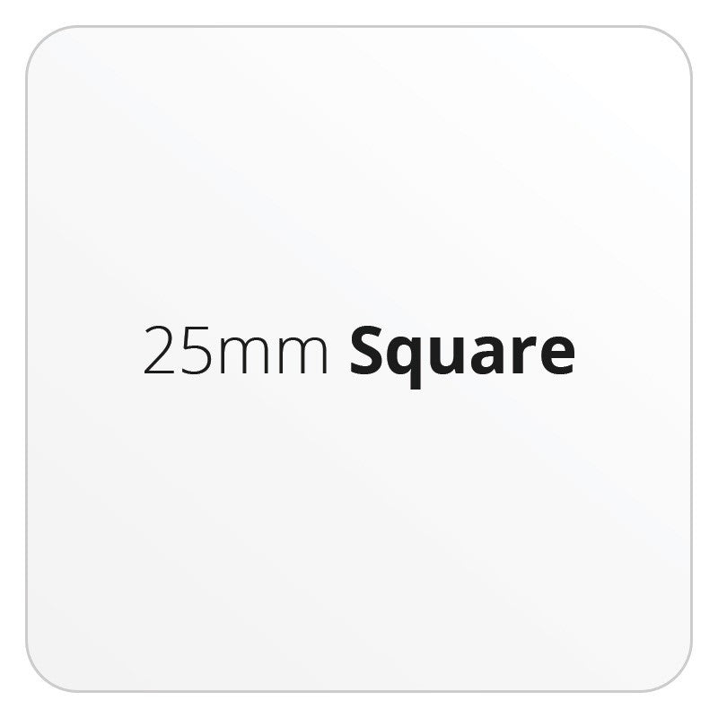 25mm Square - Premium Paper - Printed Labels & Stickers