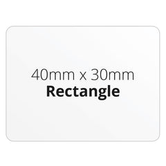 40mm x 30mm Rectangle - Premium Paper - Printed Labels & Stickers