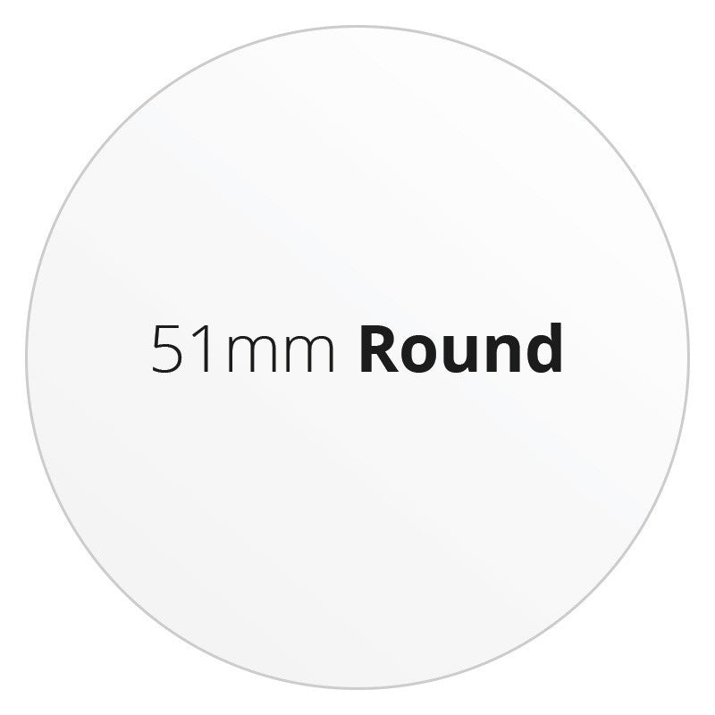 51mm Round - Premium Paper - Printed Labels & Stickers - StickerShop