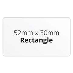 52mm x 30mm Rectangle - Premium Paper - Printed Labels & Stickers