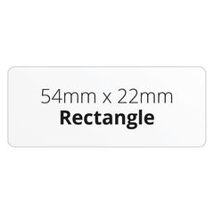 54mm x 22mm Rectangle - Premium Paper - Printed Labels & Stickers