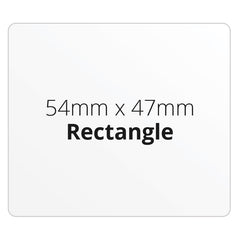 54mm x 47mm Rectangle - Premium Paper - Printed Labels & Stickers