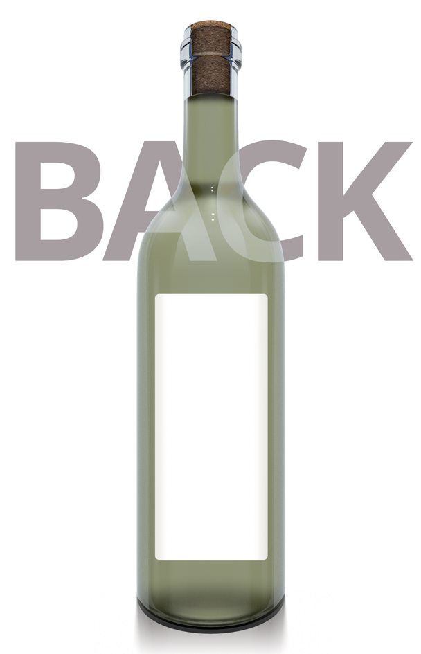 Printed Wine Bottle Label - 55mm x 130mm