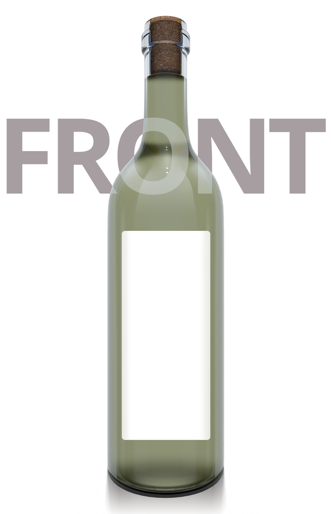 Printed Wine Bottle Label - 55mm x 130mm