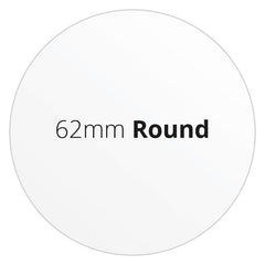 62mm Round - Premium Paper - Printed Labels & Stickers