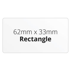 62mm x 33mm Rectangle - Premium Paper - Printed Labels & Stickers