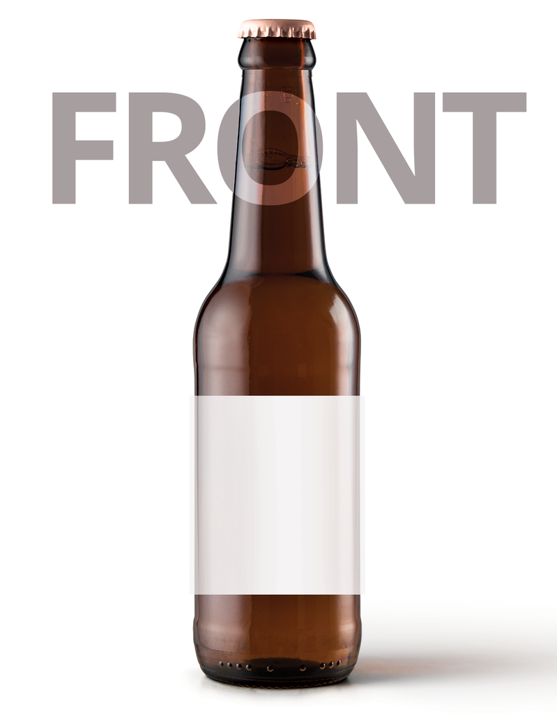 Printed Beer Bottle Label - 63mm x 68mm