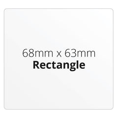 68mm x 63mm Rectangle - Premium Paper - Printed Labels & Stickers