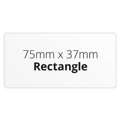 75mm x 37mm Rectangle - Premium Paper - Printed Labels & Stickers