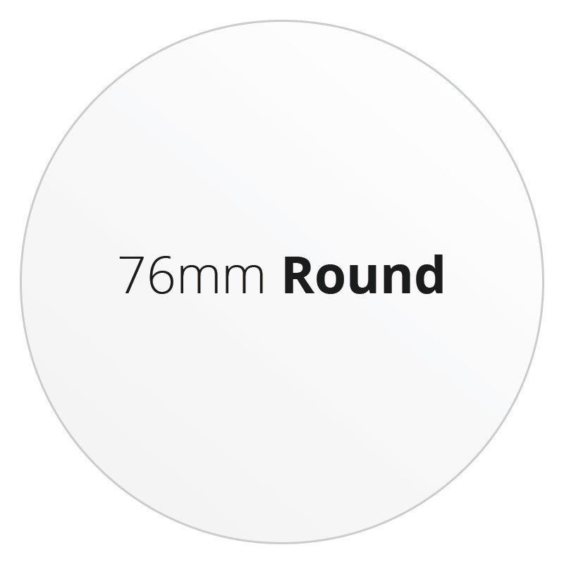 76mm Round - Premium Paper - Printed Labels & Stickers - StickerShop