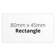 80mm x 45mm Rectangle - Premium Paper - Printed Labels & Stickers