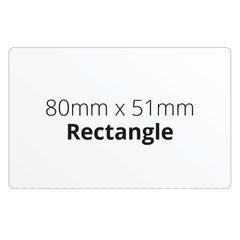 80mm x 51mm Rectangle - Premium Paper - Printed Labels & Stickers