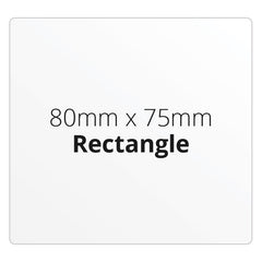 80mm x 75mm Rectangle - Premium Paper - Printed Labels & Stickers