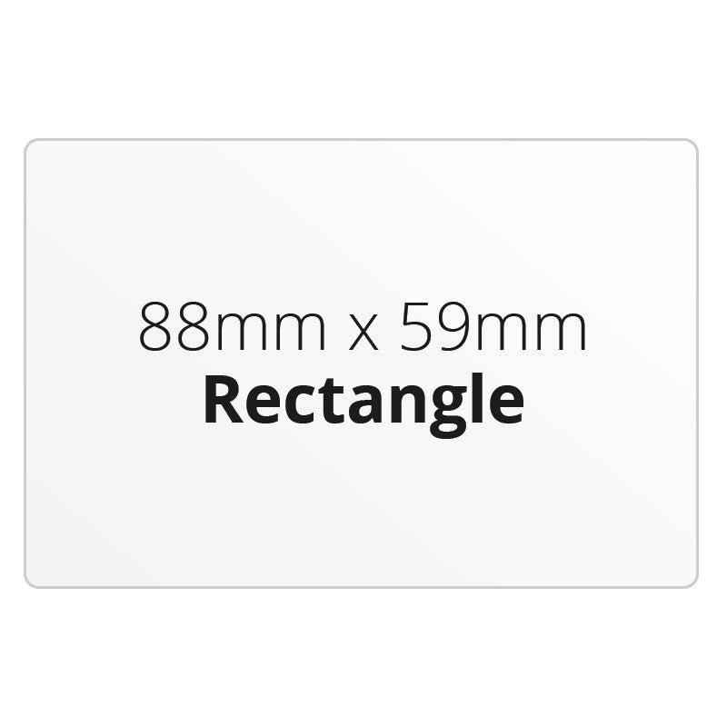 88mm X 59mm Rectangle - Premium Paper - Printed Labels & Stickers