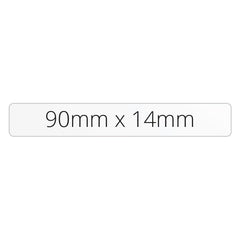 90mm x 14mm Rectangle - Premium Paper - Printed Labels & Stickers