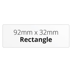 92mm x 32mm Rectangle - Premium Paper - Printed Labels & Stickers
