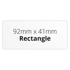 92mm x 41mm Rectangle - Premium Paper - Printed Labels & Stickers