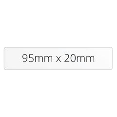 95mm x 20mm Rectangle - Premium Paper - Printed Labels & Stickers