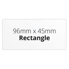 96mm x 45mm Rectangle - Premium Paper - Printed Labels & Stickers