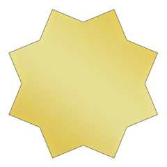 Custom Shape - Metallic Gold Vinyl - Printed Labels & Stickers