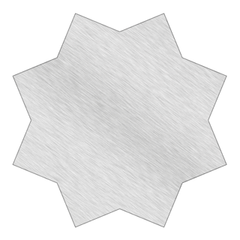 Custom Shape - Brushed Silver Vinyl - Printed Labels & Stickers