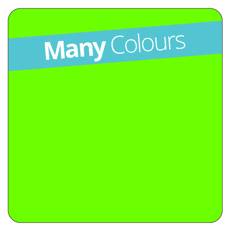 Square - Fluorescent Vinyl - Printed Labels & Stickers - StickerShop