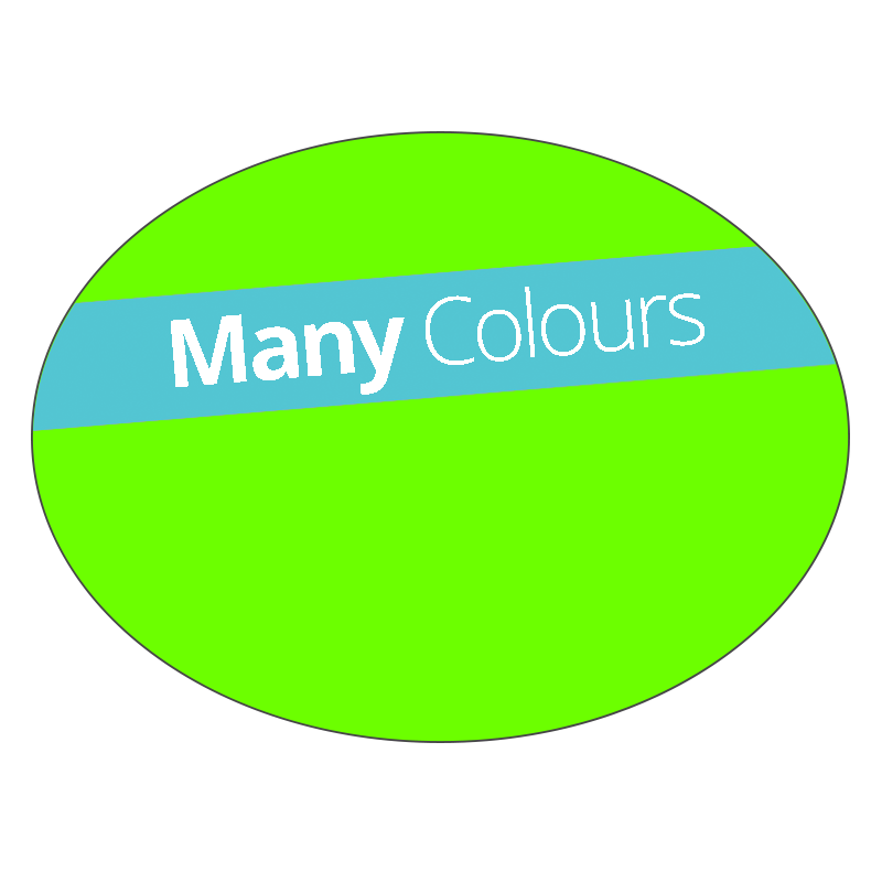 Oval - Fluorescent Vinyl - Printed Labels & Stickers - StickerShop