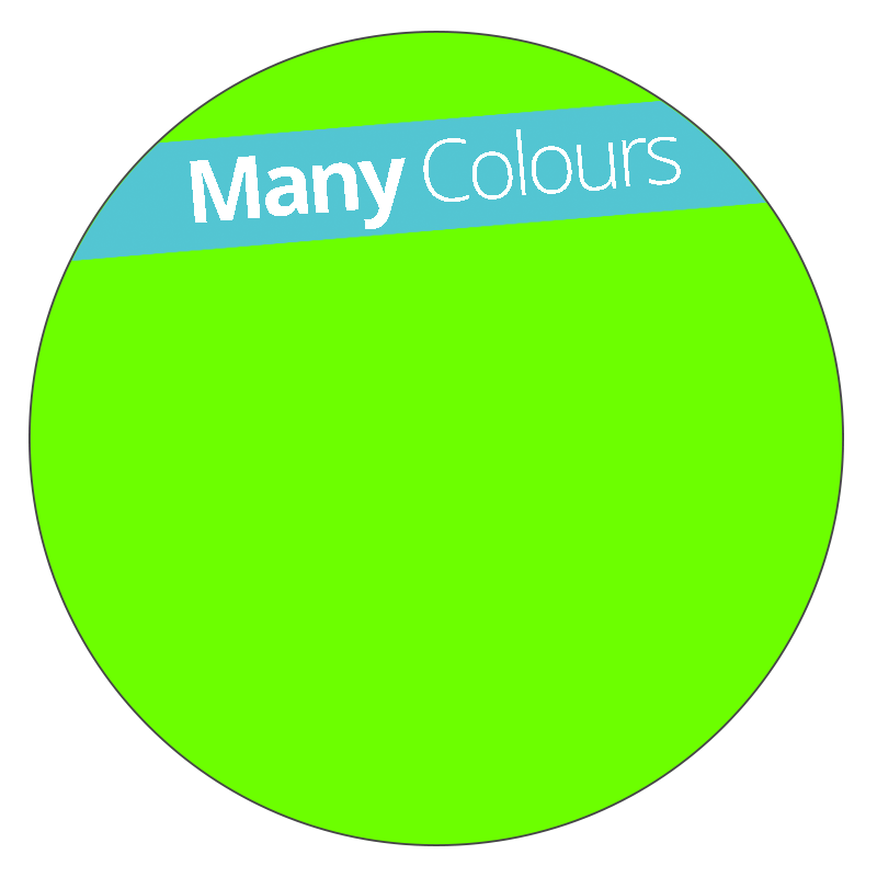 Round Fluorescent Vinyl Printed Labels Stickers