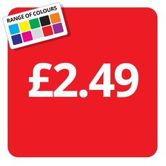 £2.49 Printed Price Sticker - 25mm Square