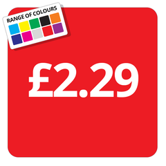£2.29 Printed Price Sticker - 25mm Square