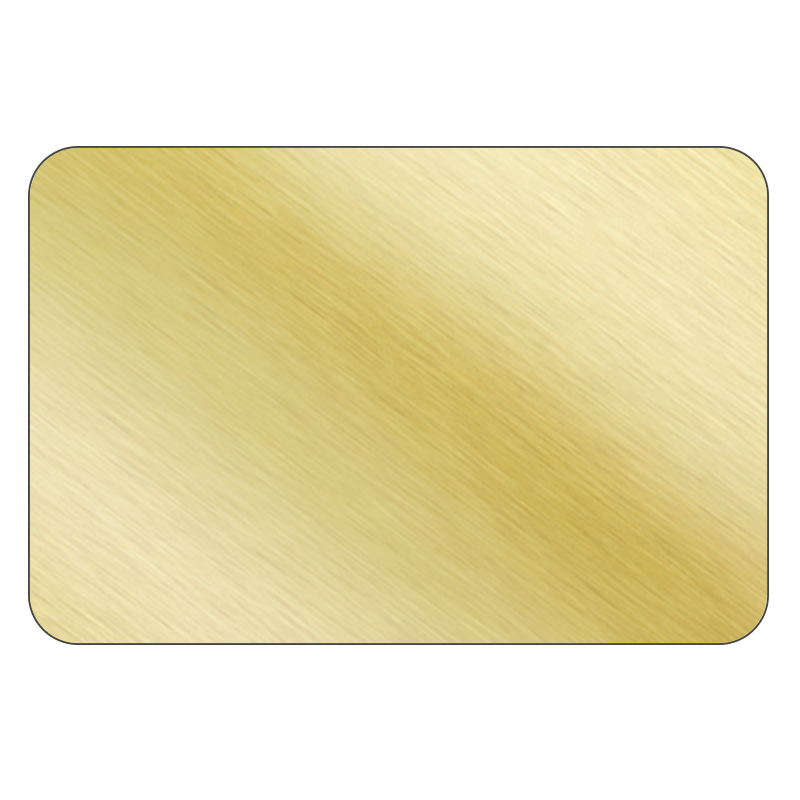 Rectangle - Brushed Gold Vinyl - Printed Labels & Stickers - StickerShop