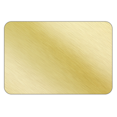 Rectangle - Brushed Gold Vinyl - Printed Labels & Stickers