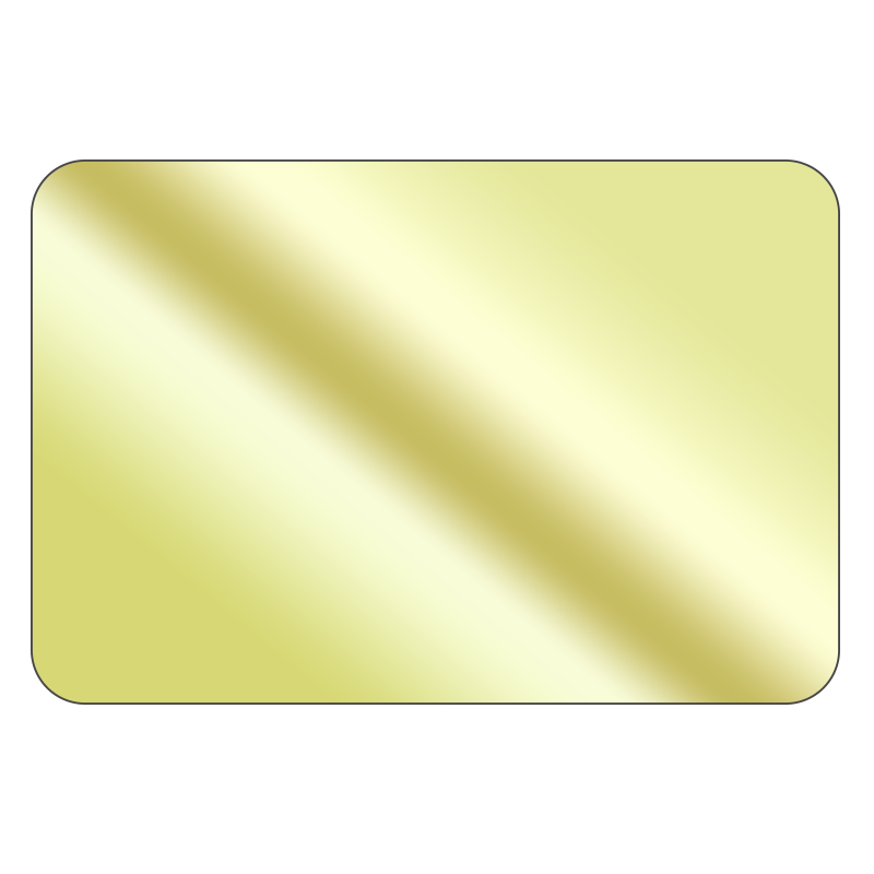 Rectangle - Mirrored Gold Vinyl - Printed Labels & Stickers - StickerShop