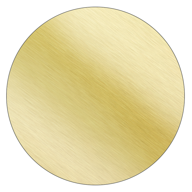 Round - Brushed Gold Vinyl - Printed Labels & Stickers