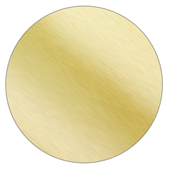 Round - Brushed Gold Vinyl - Printed Labels & Stickers