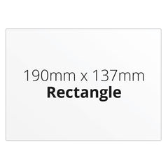 190mm x 137mm Rectangle - Premium Paper - Printed Labels & Stickers
