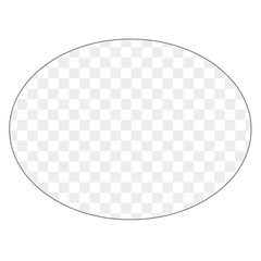 Oval - Clear Window Cling - Printed Labels & Stickers