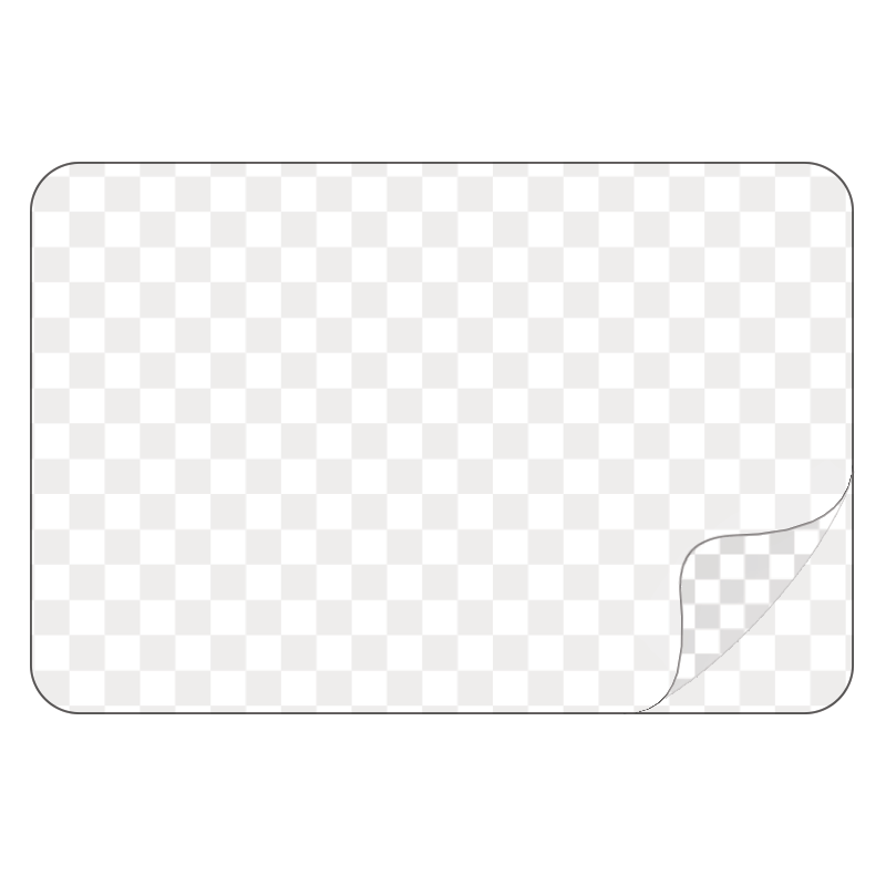 Rectangle, Clear Durable Laminated Vinyl - Printed Labels & Stickers ...