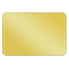 Rectangle - Metallic Gold Vinyl - Printed Labels & Stickers