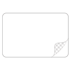Rectangle - White Laminated Vinyl - Printed Labels & Stickers