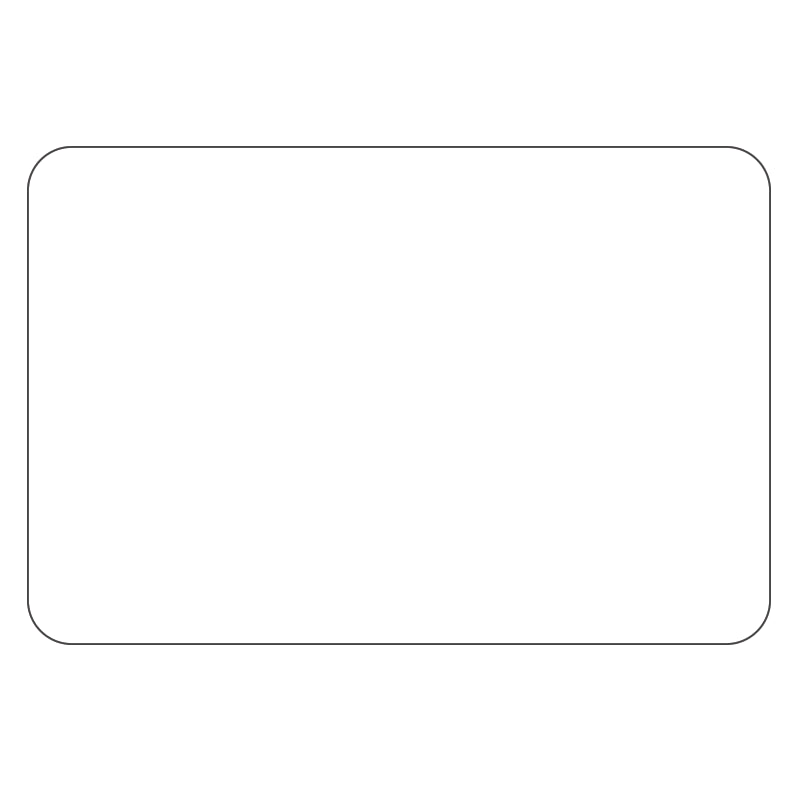 Rectangle - White Window Cling - Printed Labels & Stickers - StickerShop
