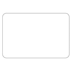 Rectangle - White Window Cling - Printed Labels & Stickers